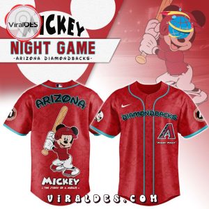 MLB Arizona Diamondbacks x Mickey Mouse Baseball Jersey