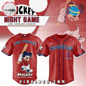 MLB Los Angeles Angels x Mickey Mouse Baseball Jersey