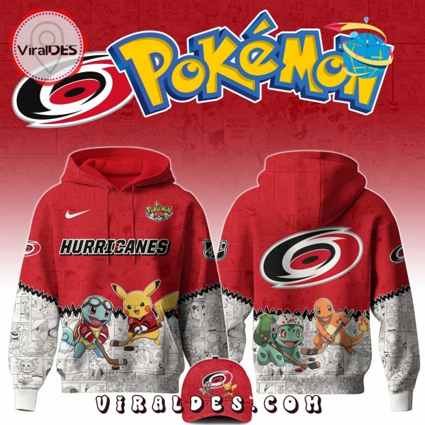 Carolina Hurricanes NHL x Pokemon 2025 Hoodie, Pants