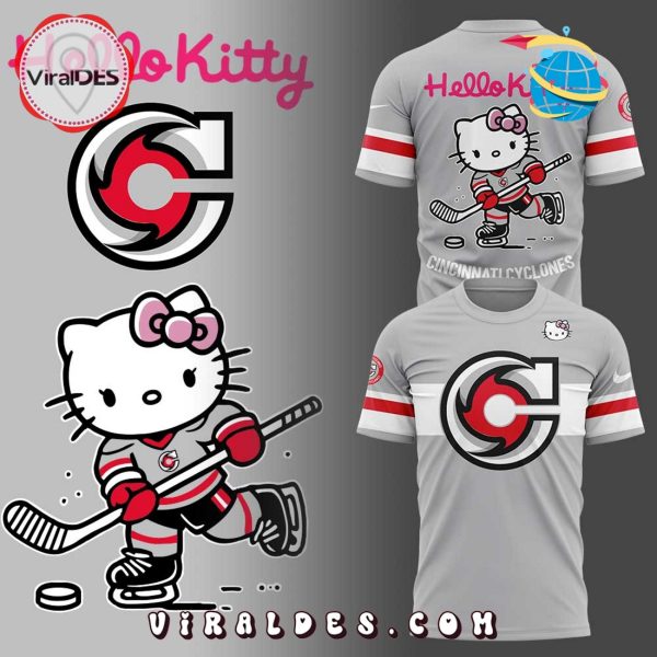 Cincinnati Cyclones x Hello Kitty Grey Hoodie