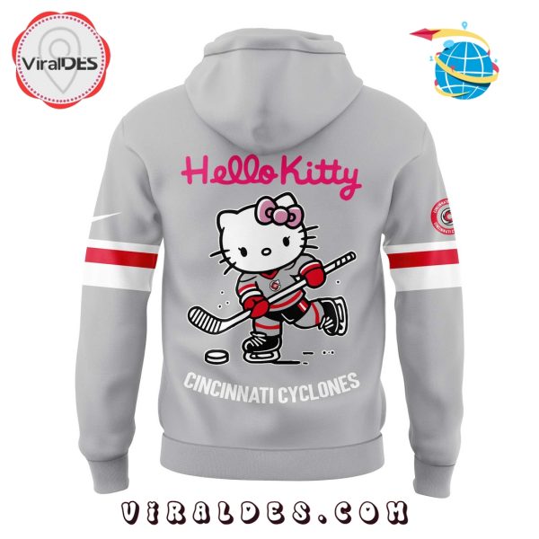 Cincinnati Cyclones x Hello Kitty Grey Hoodie