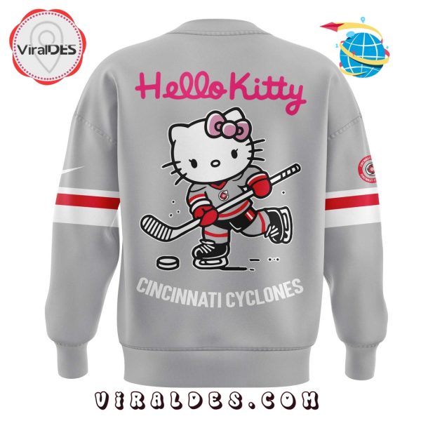 Cincinnati Cyclones x Hello Kitty Grey Hoodie