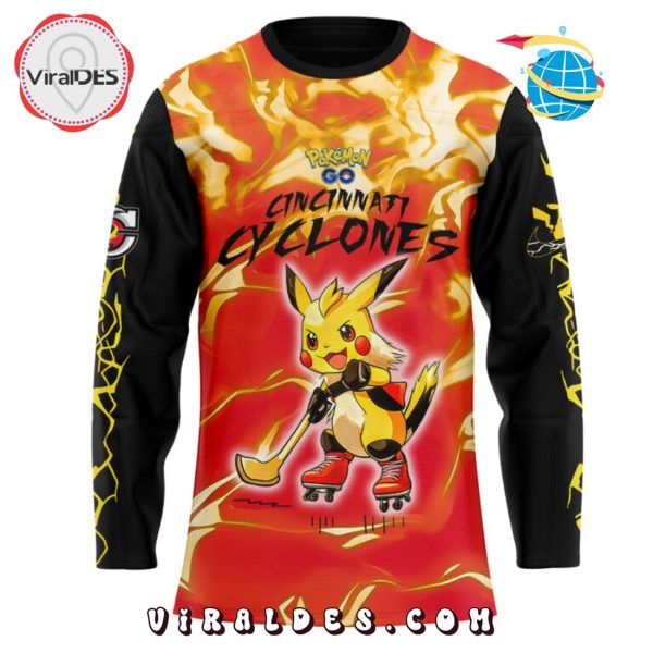 Cincinnati Cyclones x Pokémon GO Hockey Jersey