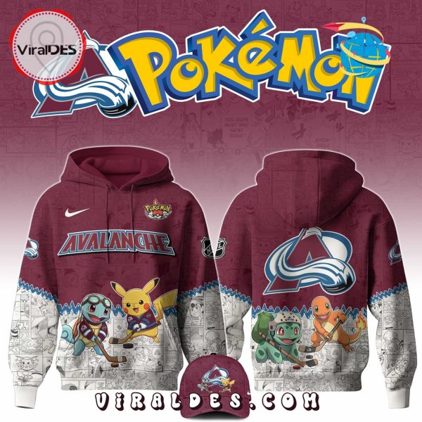 Colorado Avalanche NHL x Pokemon 2025 Hoodie, Pants