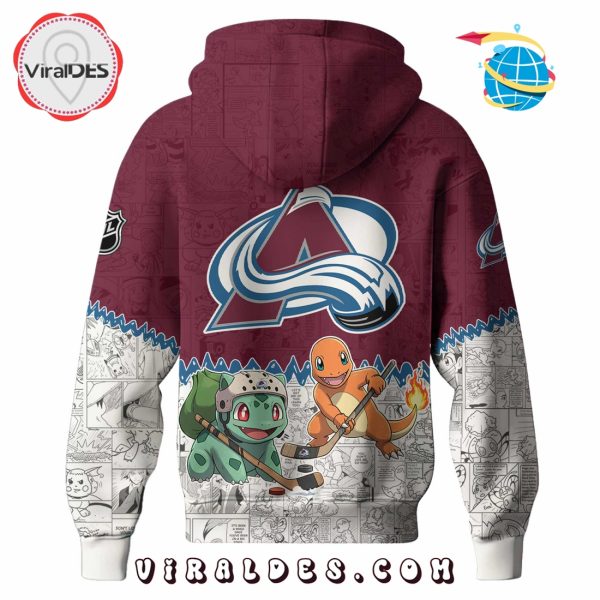 Colorado Avalanche NHL x Pokemon 2025 Hoodie, Pants