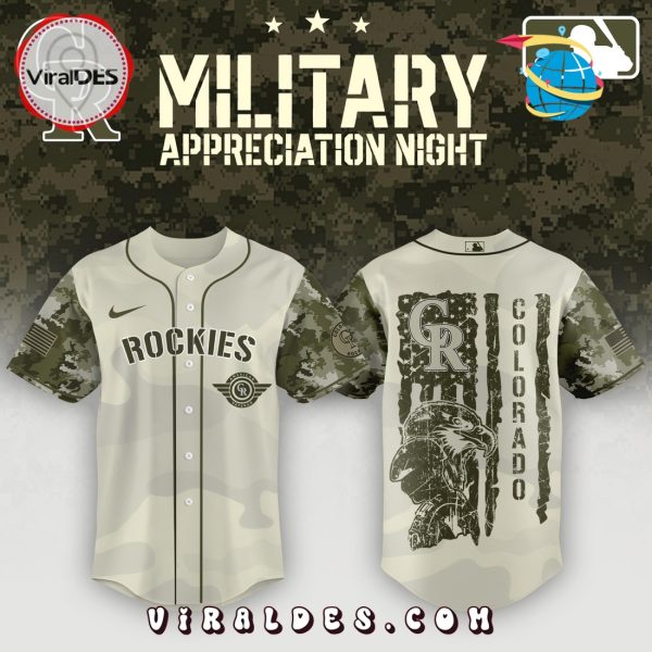 Colorado Rockies x MLB 2025 Armed Forces Day Night Baseball Jersey
