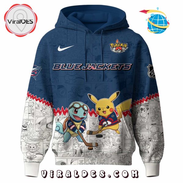 Columbus Blue Jackets NHL x Pokemon 2025 Hoodie, Pants