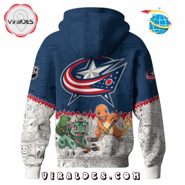 Columbus Blue Jackets NHL x Pokemon 2025 Hoodie, Pants