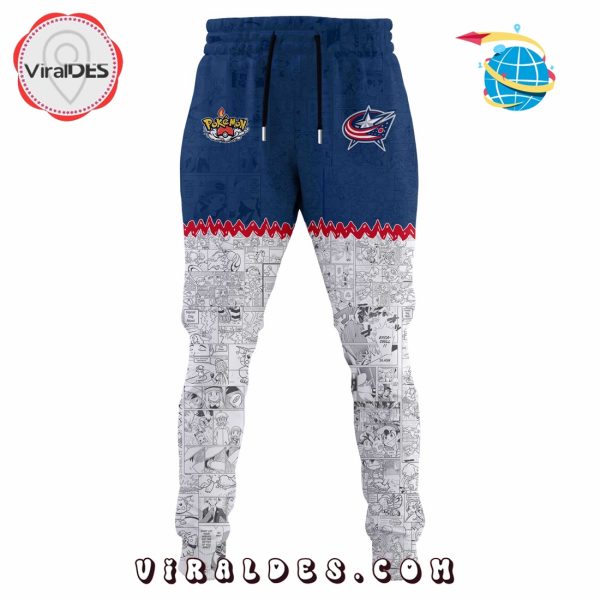 Columbus Blue Jackets NHL x Pokemon 2025 Hoodie, Pants