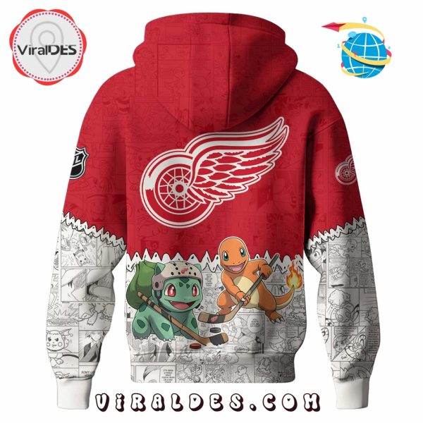 Detroit Red Wings NHL x Pokemon 2025 Hoodie, Pants