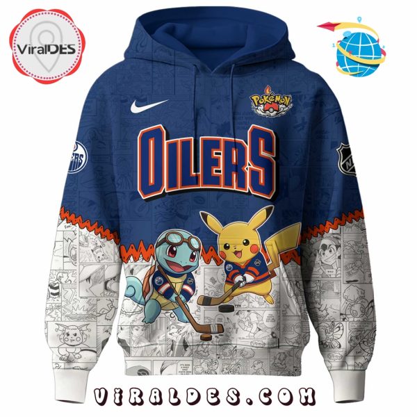Edmonton Oilers NHL x Pokemon 2025 Hoodie, Pants