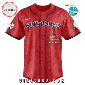 MLB St. Louis Cardinals x Mickey Mouse Baseball Jersey