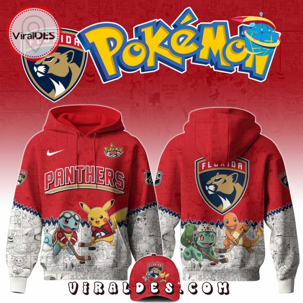 Florida Panthers NHL x Pokemon 2025 Hoodie, Pants
