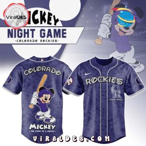 MLB Colorado Rockies x Mickey Mouse Baseball Jersey