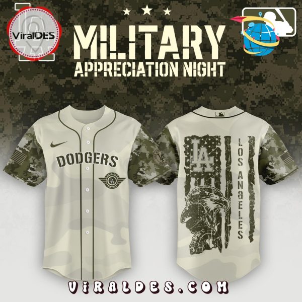 Los Angeles Dodgers x MLB 2025 Armed Forces Day Night Baseball Jersey