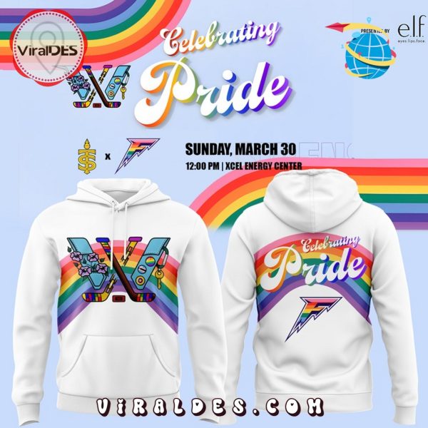 Minnesota Frost PWHL x ELI Adult Pride White Hoodie