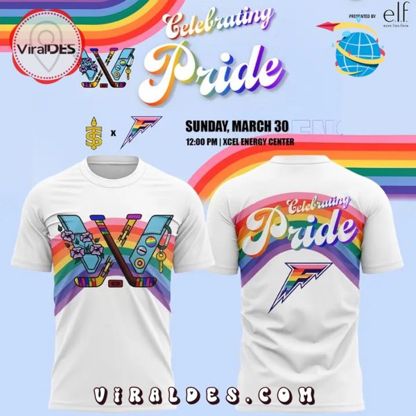 Minnesota Frost PWHL x ELI Adult Pride White Hoodie