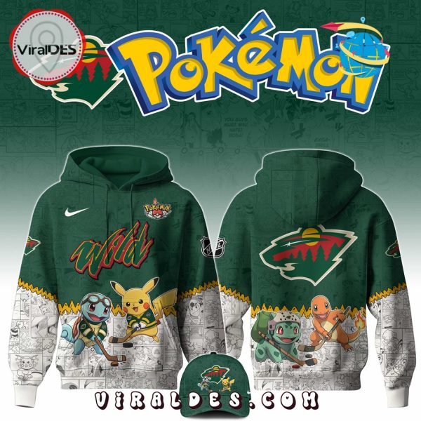 Minnesota Wild NHL x Pokemon 2025 Hoodie, Pants