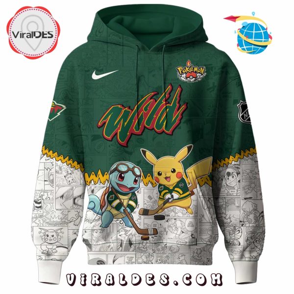 Minnesota Wild NHL x Pokemon 2025 Hoodie, Pants