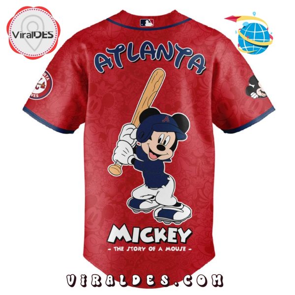 MLB Atlanta Braves x Mickey Mouse Baseball Jersey