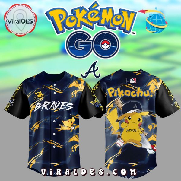 MLB Atlanta Braves x Pokémon GO Baseball Jersey