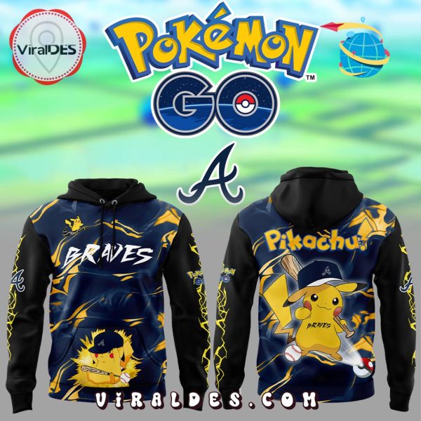 MLB Atlanta Braves x Pokémon GO Hoodie, Jogger, Cap