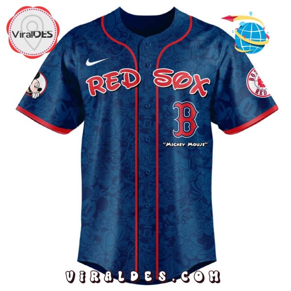 MLB Boston Red Sox x Mickey Mouse Baseball Jersey