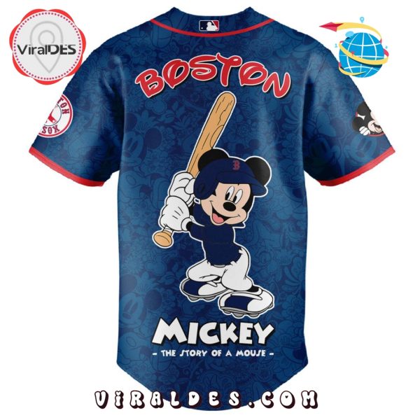 MLB Boston Red Sox x Mickey Mouse Baseball Jersey