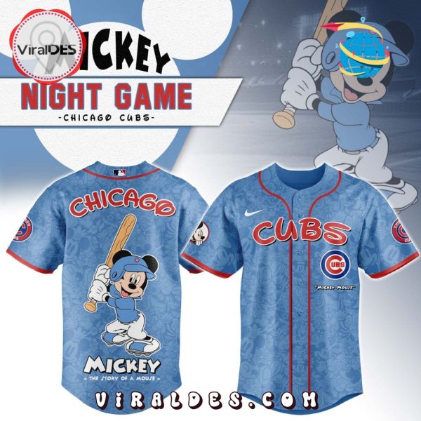 MLB Chicago Cubs x Mickey Mouse Baseball Jersey