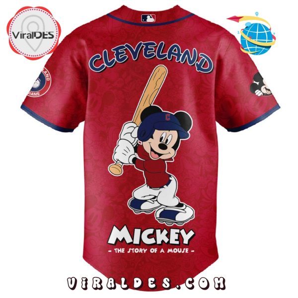 MLB Cleveland Guardians x Mickey Mouse Baseball Jersey