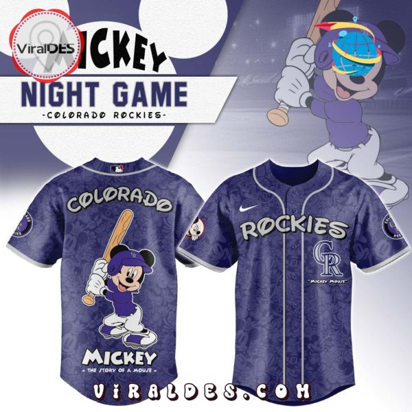 MLB Colorado Rockies x Mickey Mouse Baseball Jersey