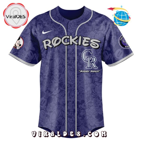 MLB Colorado Rockies x Mickey Mouse Baseball Jersey