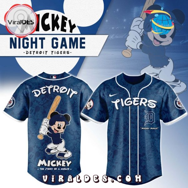 MLB Detroit Tigers x Mickey Mouse Baseball Jersey
