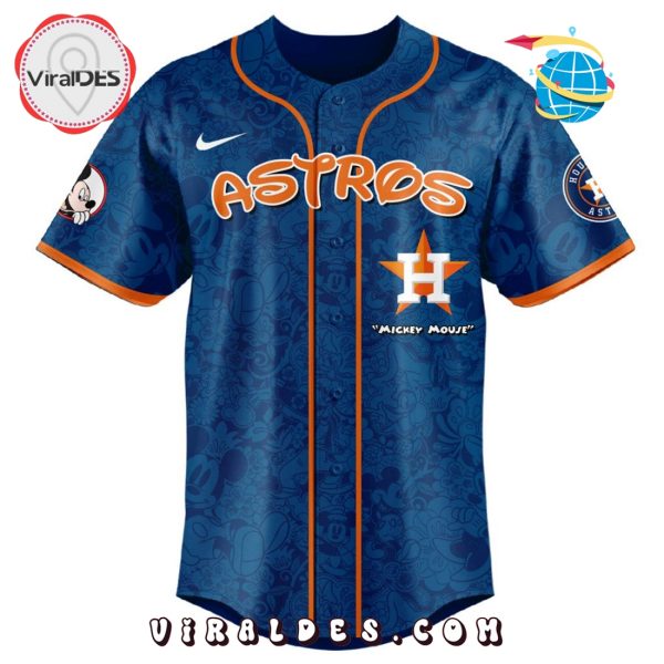 MLB Houston Astros x Mickey Mouse Baseball Jersey