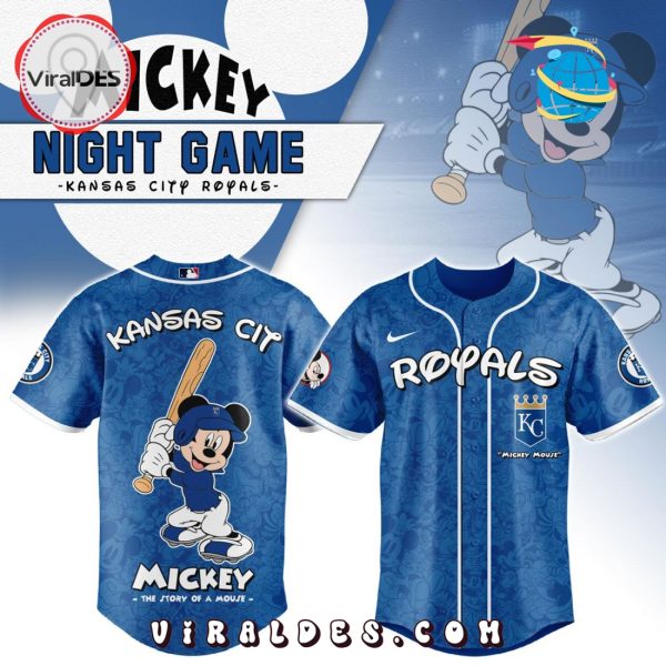MLB Kansas City Royals x Mickey Mouse Baseball Jersey