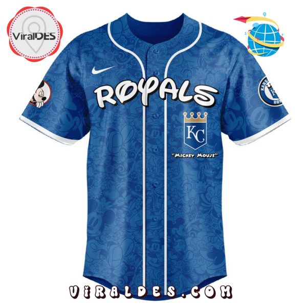 MLB Kansas City Royals x Mickey Mouse Baseball Jersey