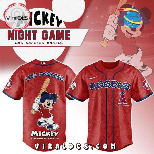 MLB Los Angeles Angels x Mickey Mouse Baseball Jersey