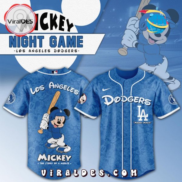 MLB Los Angeles Dodgers x Mickey Mouse Baseball Jersey