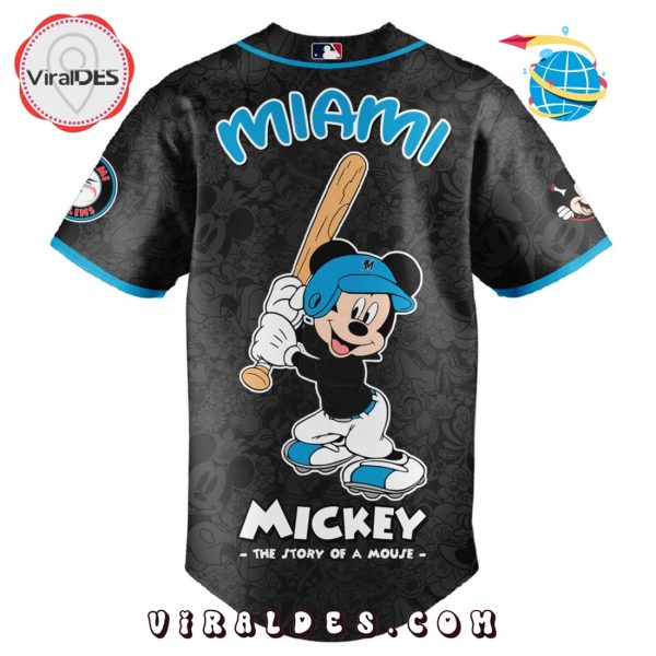 MLB Miami Marlins x Mickey Mouse Baseball Jersey