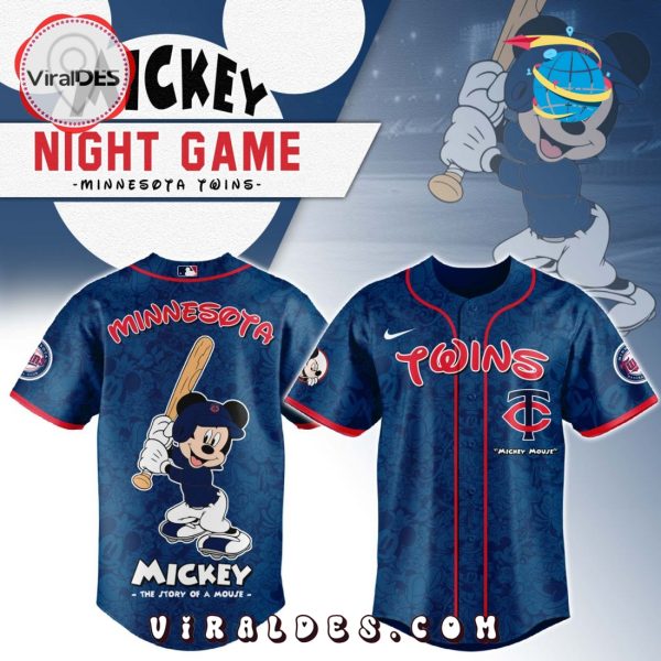 MLB Minnesota Twins x Mickey Mouse Baseball Jersey