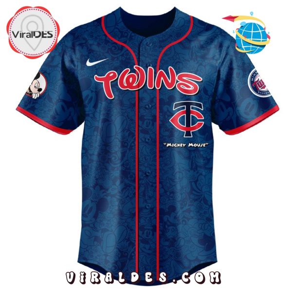 MLB Minnesota Twins x Mickey Mouse Baseball Jersey
