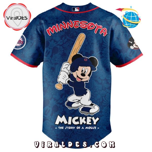 MLB Minnesota Twins x Mickey Mouse Baseball Jersey