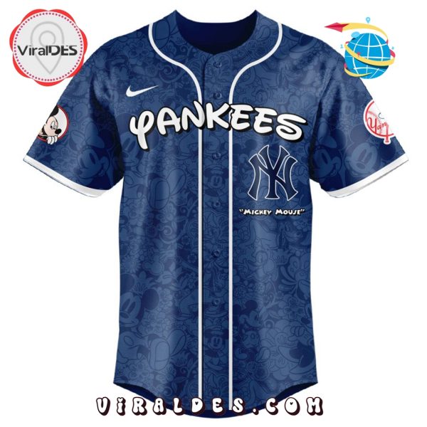 MLB New York Yankees x Mickey Mouse Baseball Jersey