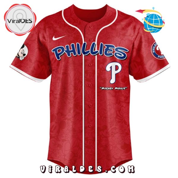 MLB Philadelphia Phillies x Mickey Mouse Baseball Jersey