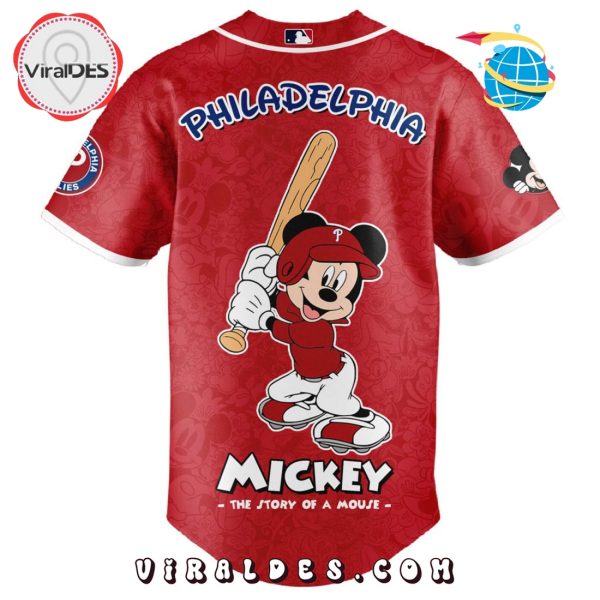 MLB Philadelphia Phillies x Mickey Mouse Baseball Jersey