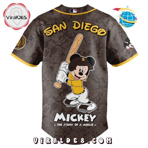 MLB San Diego Padres x Mickey Mouse Baseball Jersey