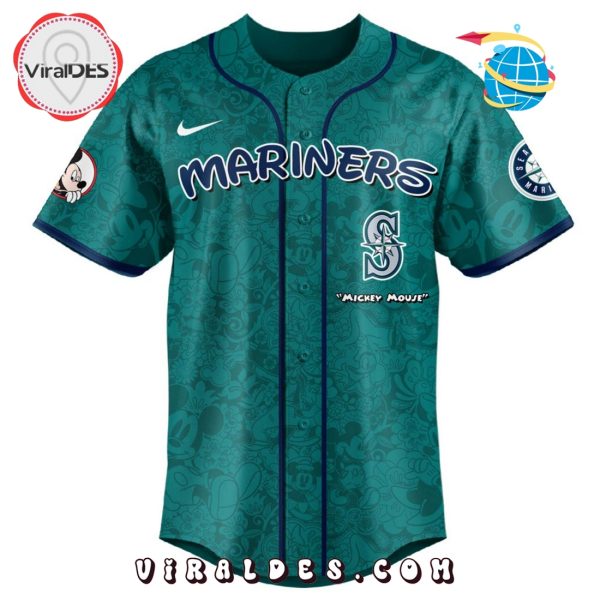 MLB Seattle Mariners x Mickey Mouse Baseball Jersey
