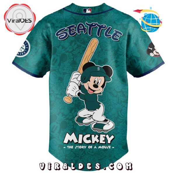 MLB Seattle Mariners x Mickey Mouse Baseball Jersey