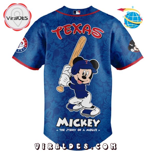 MLB Texas Rangers x Mickey Mouse Baseball Jersey