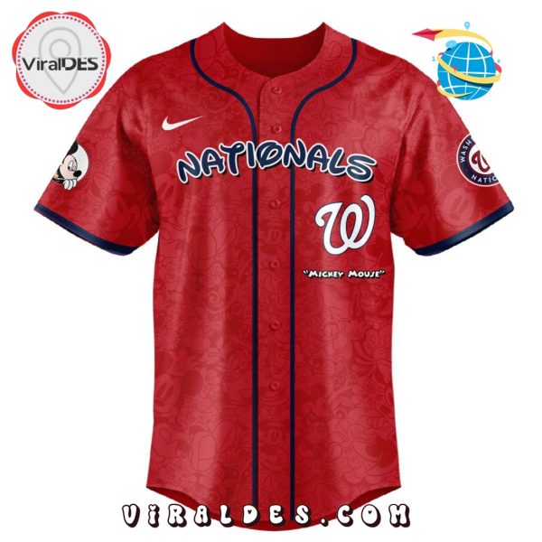 MLB Washington Nationals x Mickey Mouse Baseball Jersey